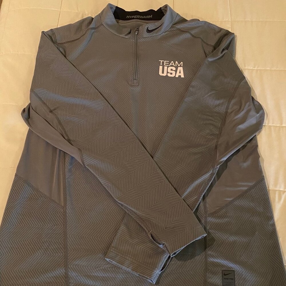 Men's Nike Pro 3/4 Zip Team USA Sweatshirt